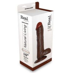 Dildo Realistyczne Real Rapture Brown 10” – Potęga i Niezapomniane Przeżycia