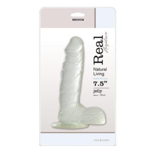 Jelly Dildo Real Rapture Clear 7.5” – Przezroczysta Przyjemność, Realistyczne Doznania
