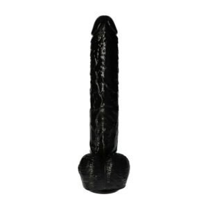Italian Cock 15,5" Black – Ekstremalne Realistyczne Dildo z Przyssawką