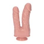 Italian Cock Double Dildo 7.5" Flesh – Podwójne Dildo z Przyssawką