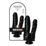 Romolo e Remo Black 7.5" Italian Cock – Podwójne Dildo z Przyssawką