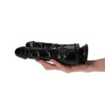 Romolo e Remo Black 7.5" Italian Cock – Podwójne Dildo z Przyssawką