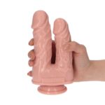 Caino e Abele Flesh 6" Italian Cock – Podwójne Dildo z Przyssawką