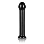 Dildo 7" Glass Romance Black – Szkło o Wysokiej Wytrzymałości