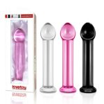 Dildo 7" Glass Romance Black – Szkło o Wysokiej Wytrzymałości