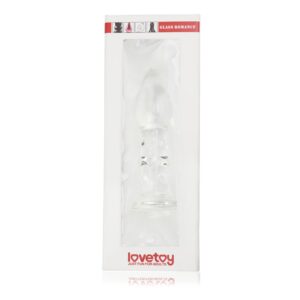 Szklany plug analny 5.5"" Glass Romance Clear