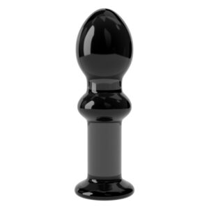 Szklany plug analny 4.5"" Glass Romance Black