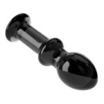 Szklany plug analny 4.5"" Glass Romance Black