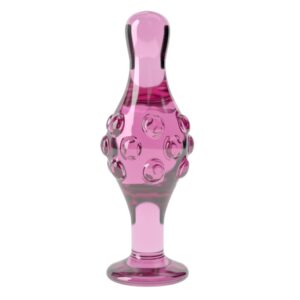 Szklany plug analny 4.5"" Glass Romance Pink