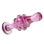 Szklany plug analny 4.5"" Glass Romance Pink