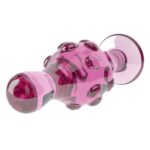 Szklany plug analny 4.5"" Glass Romance Pink