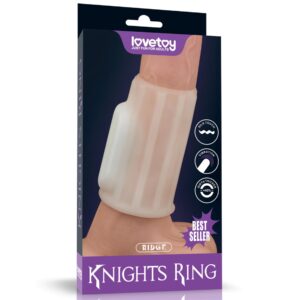Wibrujący Pierścień erekcyjny Ridge Knights Ring (White)
