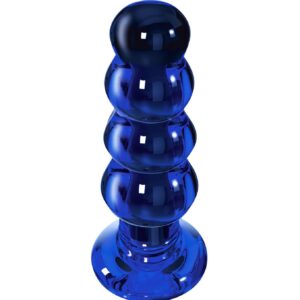 Szklany plug analny The Radiant Glass Buttplug Blue