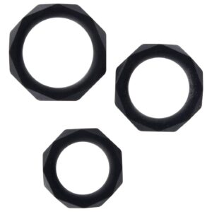Zestaw pierścieni erekcyjnych Power Halo C-Ring Set Black
