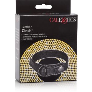 Pierścień erekcyjny Leather Cinch Black