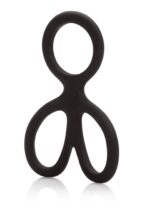 Pierścień erekcyjny Silicone Ball Spreader Black