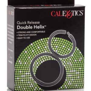 Podwójny pierścień erekcyjny Quick Release Double Helix Black