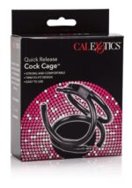 Potrójny pierścień erekcyjny Quick Release Cock Cage Black