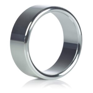 Duży pierścień na penisa ze stali nierdzewnej Alloy Metallic Ring - Large Silver