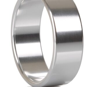 Duży pierścień na penisa ze stali nierdzewnej Alloy Metallic Ring - XL Silver