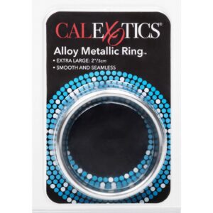 Duży pierścień na penisa ze stali nierdzewnej Alloy Metallic Ring - XL Silver