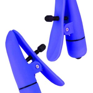 Zaciski na sutki z wibracją fioletowe