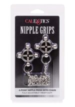 Zaciski na sutki 4 Point Nipple Press w Chain Black