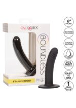 Dildo analne Boundless 6/15.25cm Ridged Black