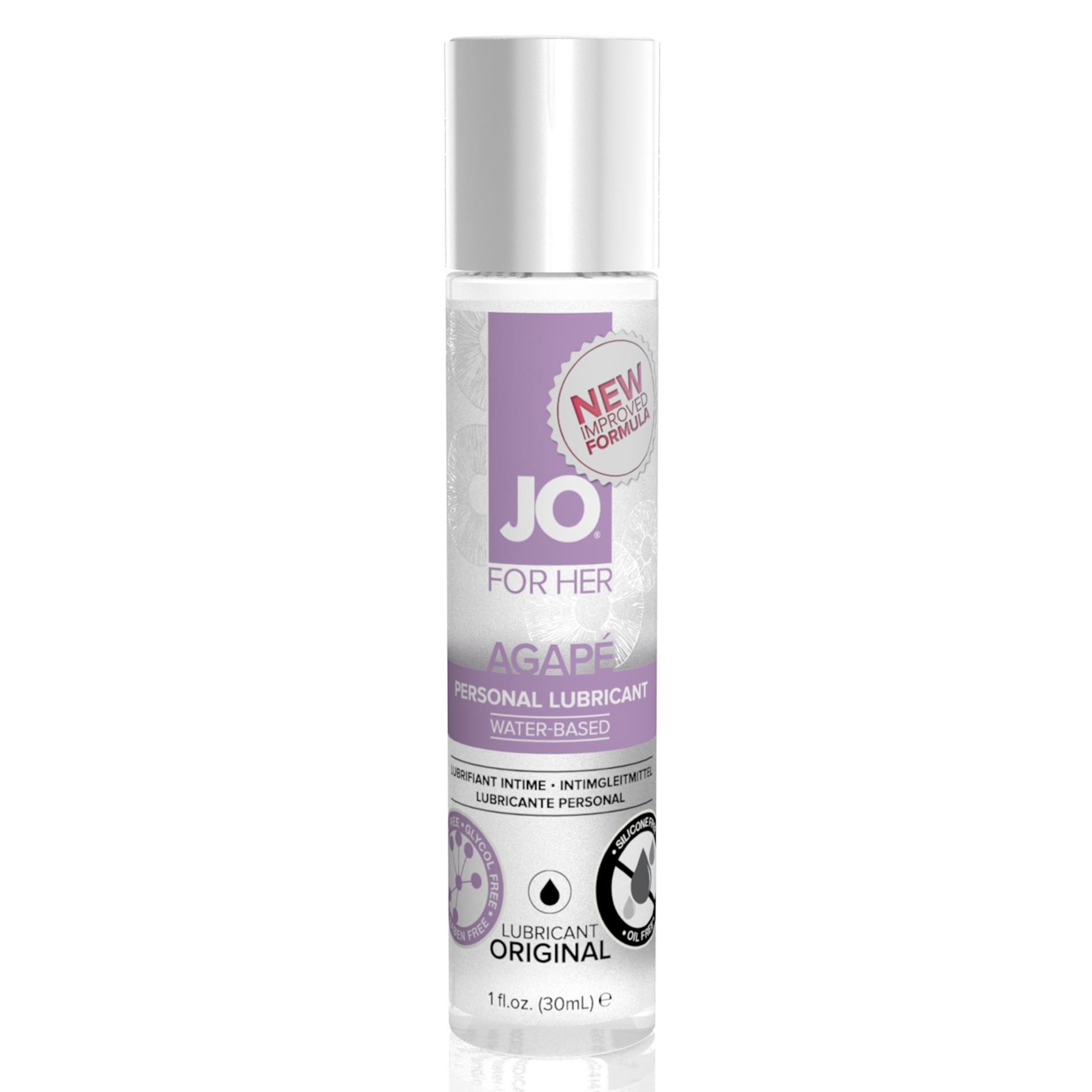 Żel JO - For Her Agape Lubricant bez silikonu, gliceryny i oleju 30 ml Żel JO - For Her Agape Lubricant bez silikonu, gliceryny i oleju 30 ml