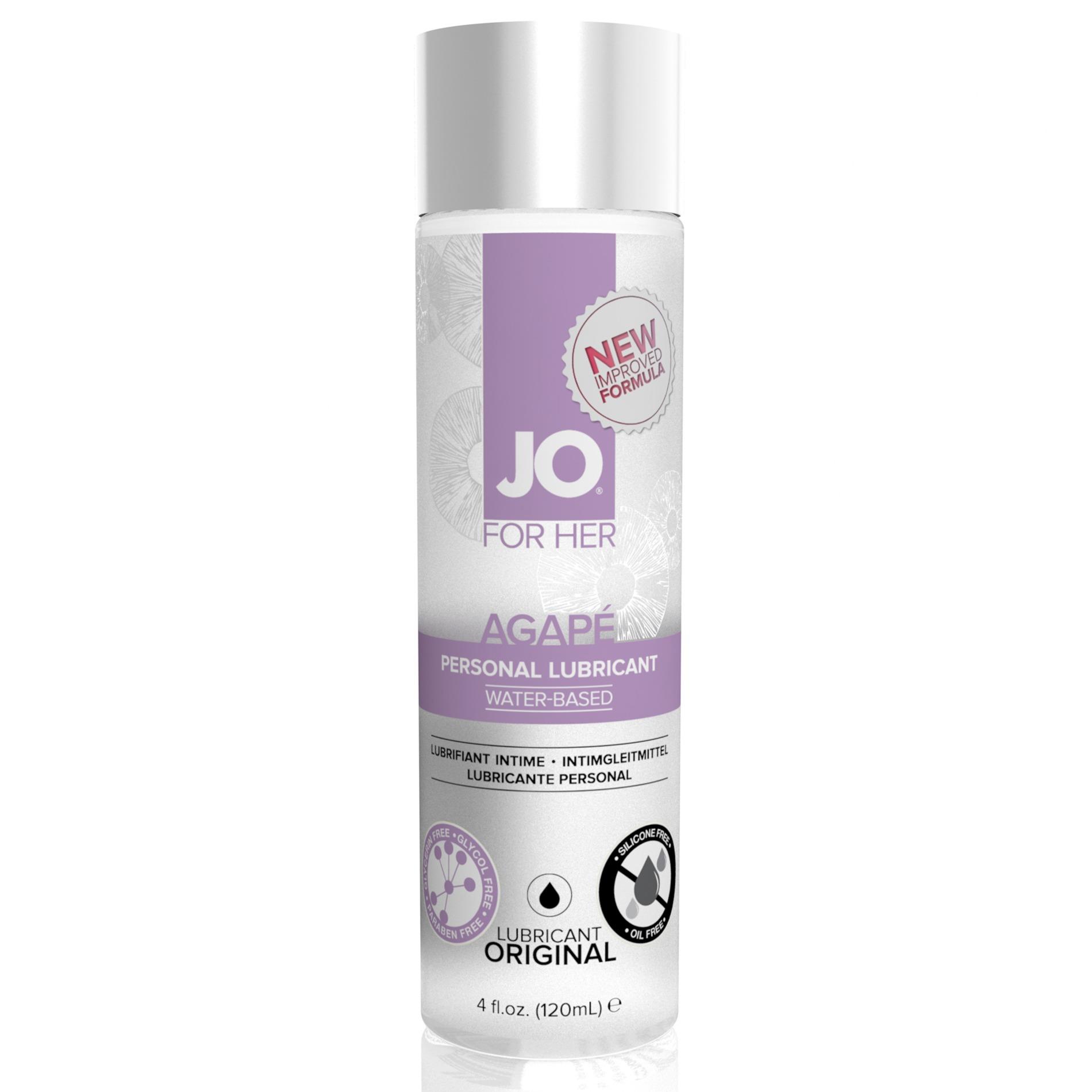 Żel JO - For Her Agape Lubricant bez silikonu, gliceryny i oleju 120 ml Żel JO - For Her Agape Lubricant bez silikonu, gliceryny i oleju 120 ml