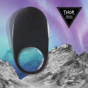 Wibrujący Pierścień erekcyjny FeelzToys - Thor Black