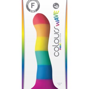 Pride Edition 6 Calowe Dildo Wave – Tęczowe Dildo