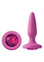 Plug korek analny Glams Mini Rainbow Gem Pink