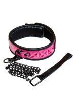 SINFUL COLLAR PINK – ciężka smycz