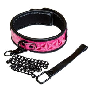 SINFUL COLLAR PINK – ciężka smycz