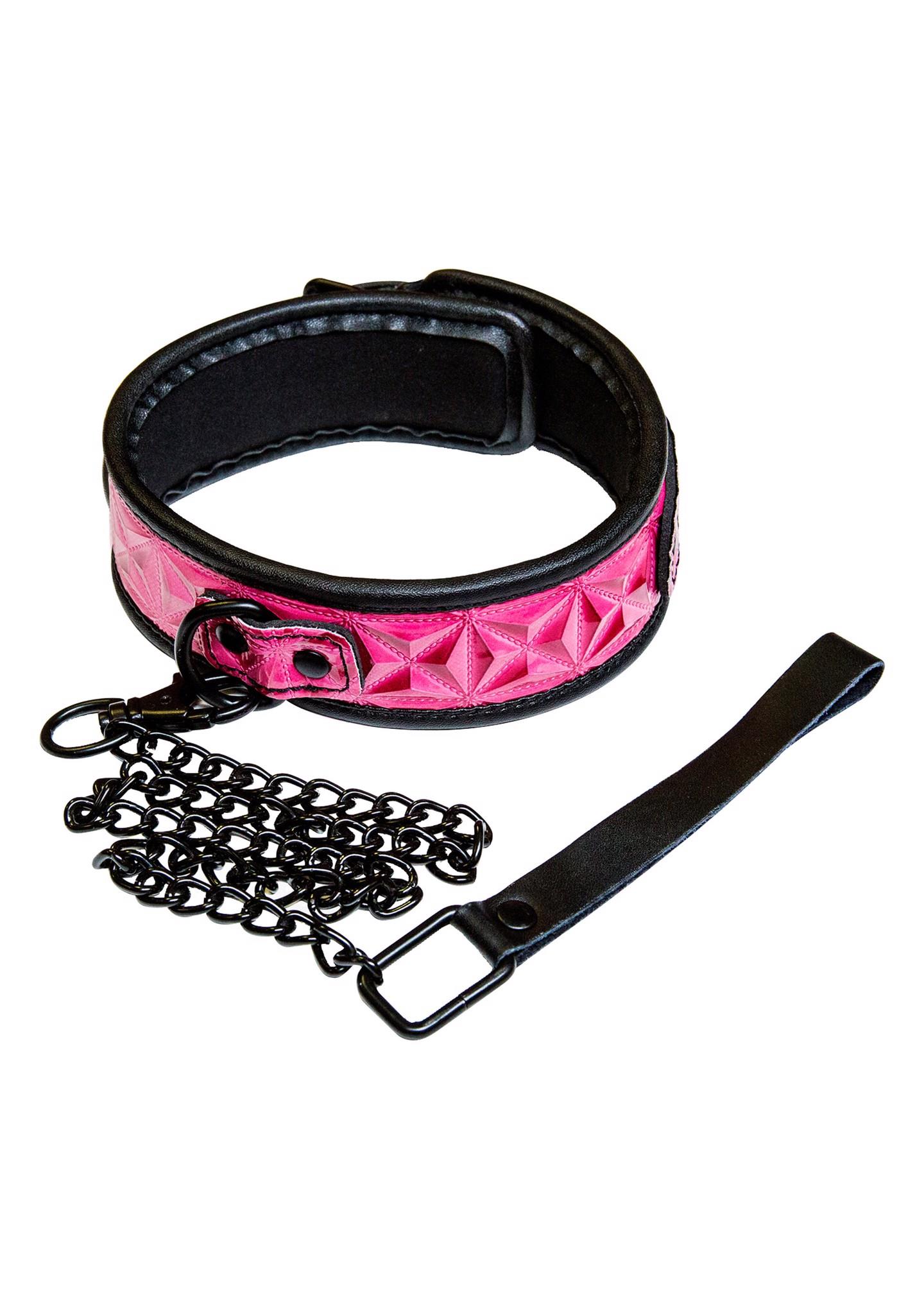 SINFUL COLLAR PINK – ciężka smycz SINFUL COLLAR PINK – ciężka smycz