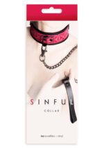 SINFUL COLLAR PINK – ciężka smycz