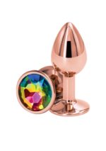 Chromowane Zabawki Analne plug Rose Gold S Multicolor