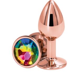 Chromowane Zabawki Analne plug Rose Gold S Multicolor