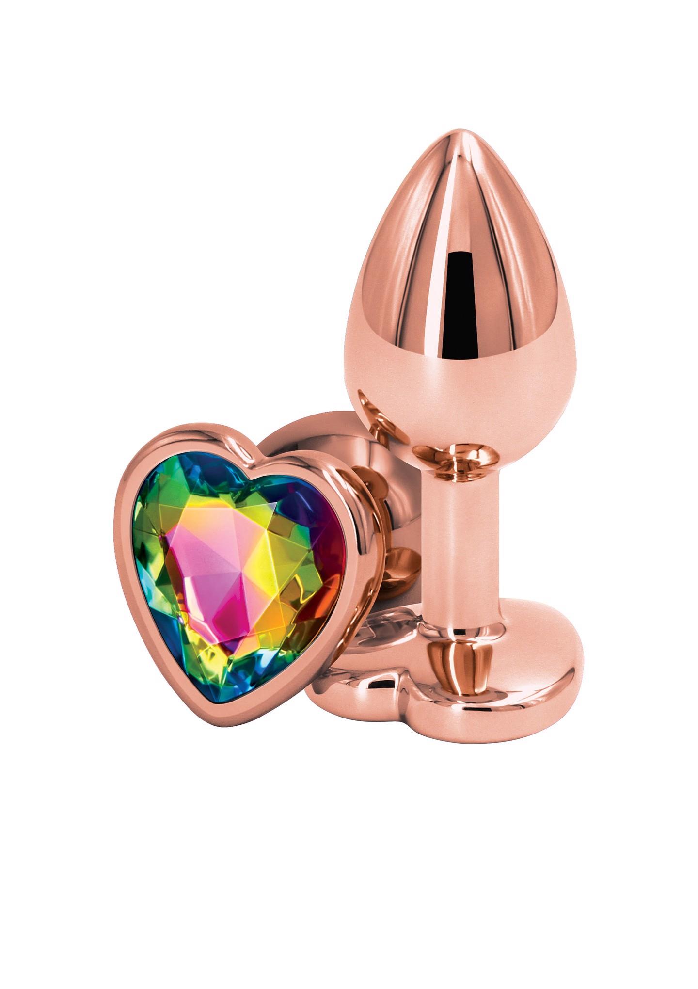 Chromowane Zabawki Analne Rose Gold Heart s Multicolor Chromowane Zabawki Analne Rose Gold Heart s Multicolor
