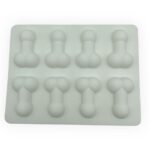 Forma na Kostki Lodu w Kształcie Penisa biała