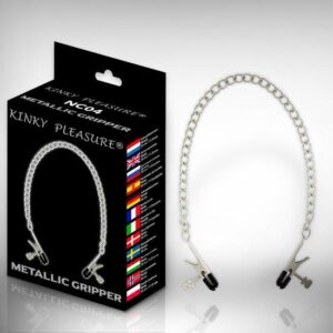 Klipsy na sutki Kinky Pleasure - Mettalic Gripper Kinky Clamps