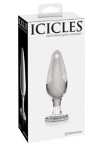 Szklany plug analny Icicles No.26 Massager Transparent