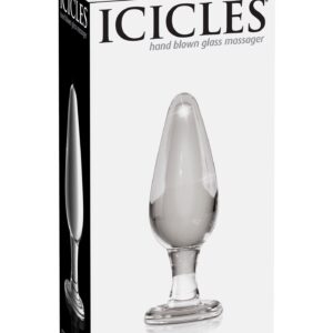 Szklany plug analny Icicles No.26 Massager Transparent