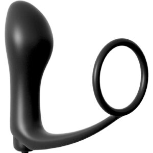 Plug analny Cockring Vibrating Plug Black