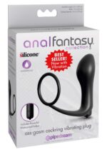 Plug analny Cockring Vibrating Plug Black