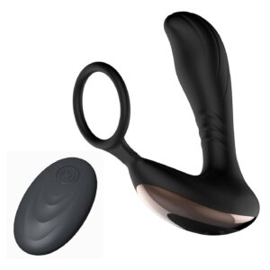Wibrujący Masażer Prostaty  with Ring USB 10 Function / Remote Control