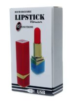 Wibrator Szminka – Lipstick Vibrator (10 Funkcji) – Red