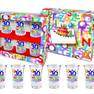 Zestaw 6 kieliszków 35 ml - Na 30 urodziny
