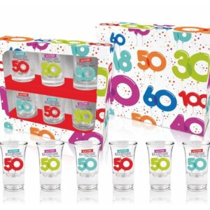 Zestaw 6 kieliszków 35 ml - Na 50 urodziny